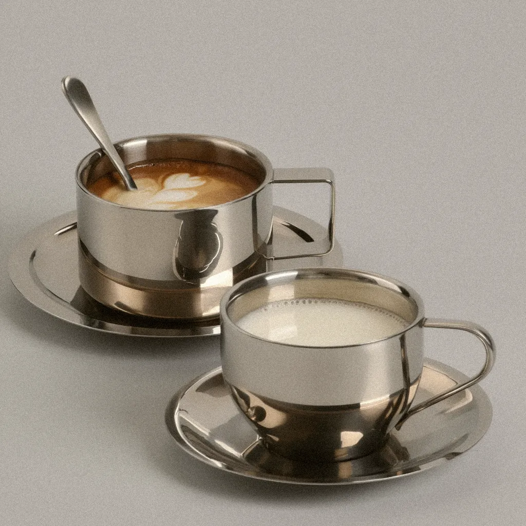 The Haus Steel Cup Set